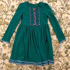 Matilda Jane long sleeve green dress size 8